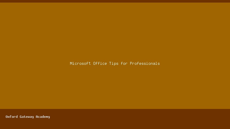10 Microsoft Office Tips Every Kuwait Professional Should Know